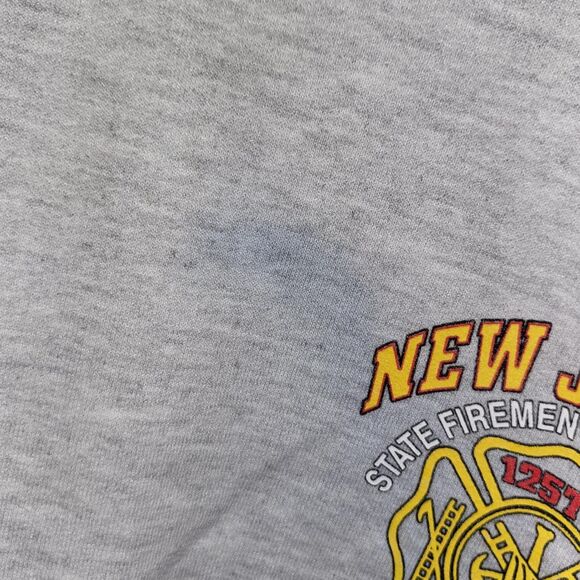 Y2K Jerzees Wildwood New Jersey Firefighter Sweatshirt - Picture 4 of 6